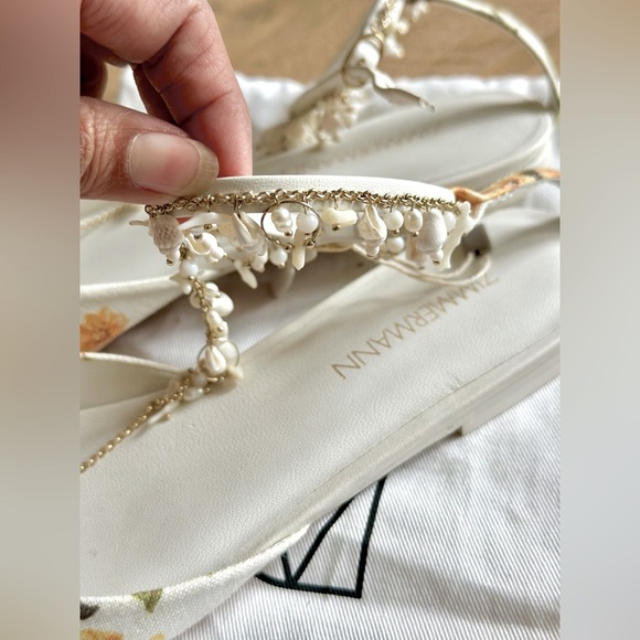 NWOT! Zimmermann printed flats with shell straps. Size 36. NEVER WORN! - Picture 4 of 5